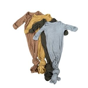 Brave little ones bamboo knotted gowns set 0-3 months